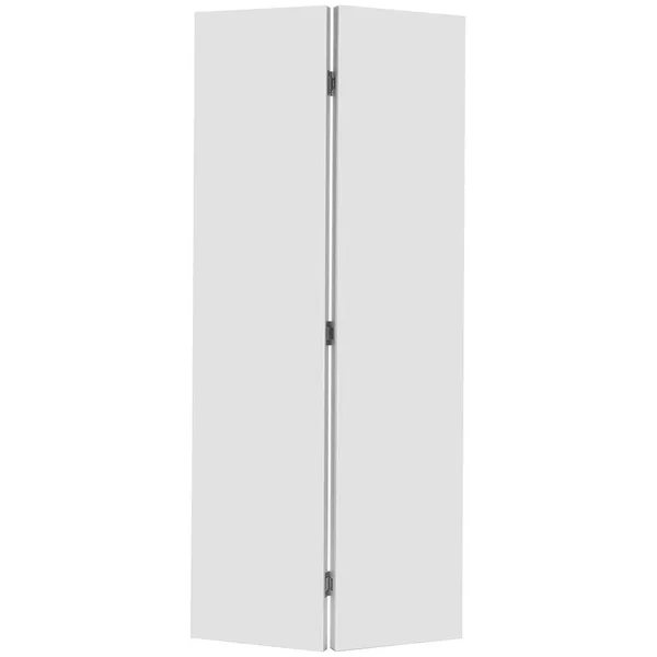 Masonite 36 in. x 80 in. Flush Hardboard Primed White Hollow-Core Smooth Composite Bi-Fold Interior Door