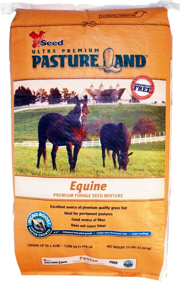 X-Seed Pasture Land Equine Mixture with Micro-Boost Seed 25-Pound