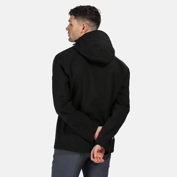 Regatta Mens Birchdale Waterproof Jacket Black/Magnet L