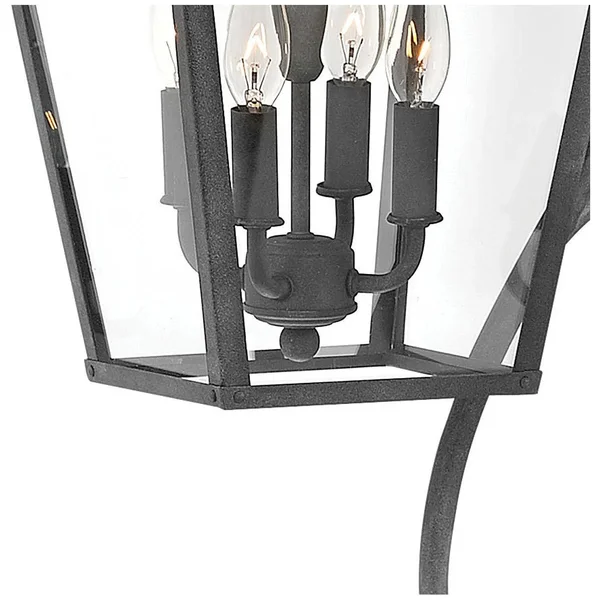 Hinkley Lighting 1436DZ Trellis Outdoor Wall Light Aged Zinc