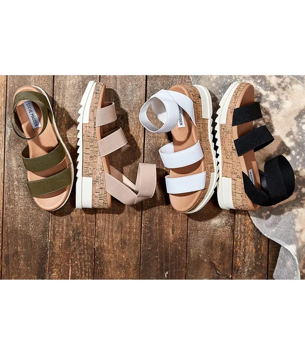Steve Madden Womens Bandi Natural/Raffia Sandal - 7.5