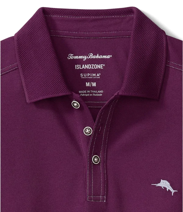 Tommy Bahama Big Tall IslandZone Emfielder 2.0 Short-Sleeve Polo Shirt, Mens, LT, Dark Purple