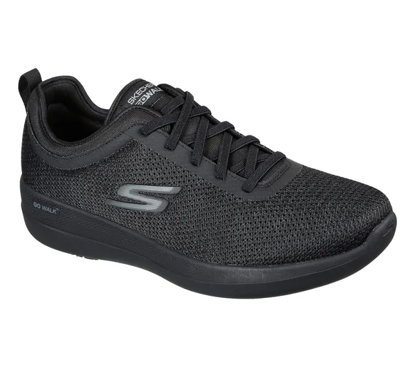 Skechers Men's GOwalk Stability Progress Vegan Sneaker, Black