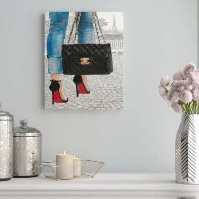 &Paris Park& Graphic Art Print House of Hampton Format: Wrapped Canvas, Size: 40x22 H x 24x22 W x 1.5x22 D