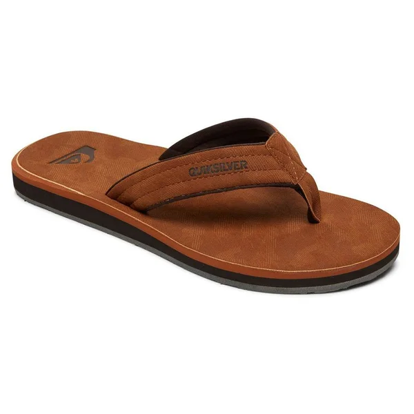 Quiksilver Carver Nubuck Flip Flops - Brown