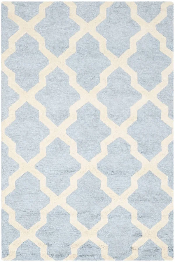 Safavieh Cambridge Rug CAM121 Light Blue - Ivory, 4& x 6&