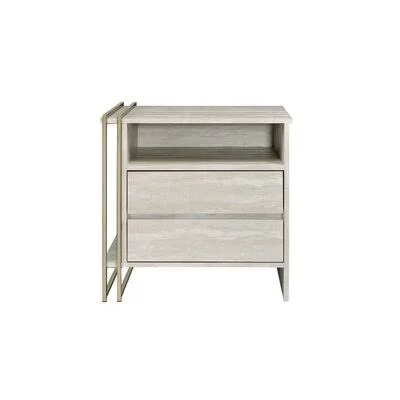 Tyeid Accent Table - Antique White & Gold Finish Mercer41
