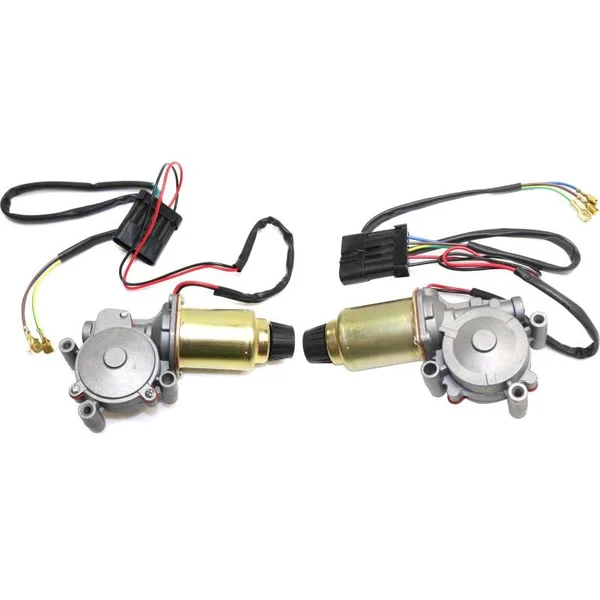 Replacement Headlight Motor Driver and Passenger Side, 1-year Unlimited-mileage Warranty SET-REPC383401