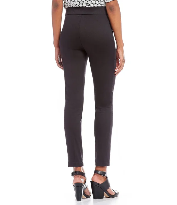 Calvin Klein Pull-On Cropped Pants - Size: XL, White