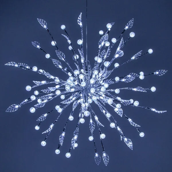 18x22 Silver Starburst Lighted Branches with Cool White LED Lights, 1 PC