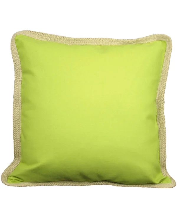 Xia Home Fashions Classic Jute 20x22 Decorative Pillow in Yellow