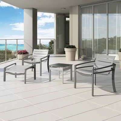 Kor Aluminum Slat Patio Dining Chair Tropitone Frame Color: Woodland Green, Seat Finish: Kaffee
