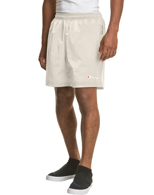 Champion Sport 6x22 Nylon Warm Up Shorts - Natural - Casual Shorts