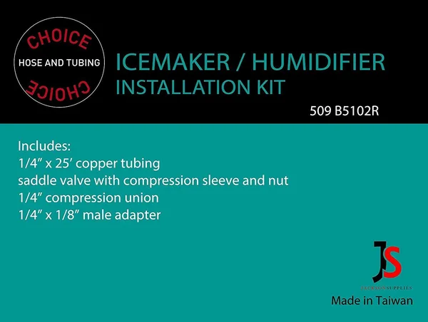 Aqua-Dynamic Choice Hose and Tubing Ice Maker and Humidifier Installation Kit by Copper Tubing