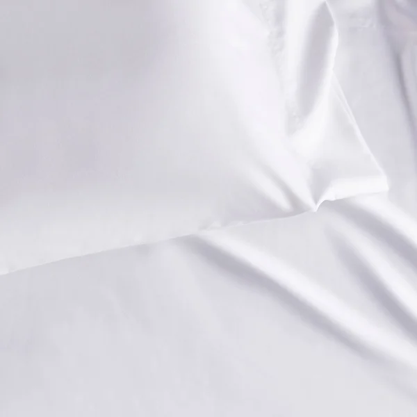 Legends Hotel Supima Cotton Wrinkle-Free Sateen Deep Pocket Flat Sheet - Steel Blue, Size Oversized Queen, The Company Store