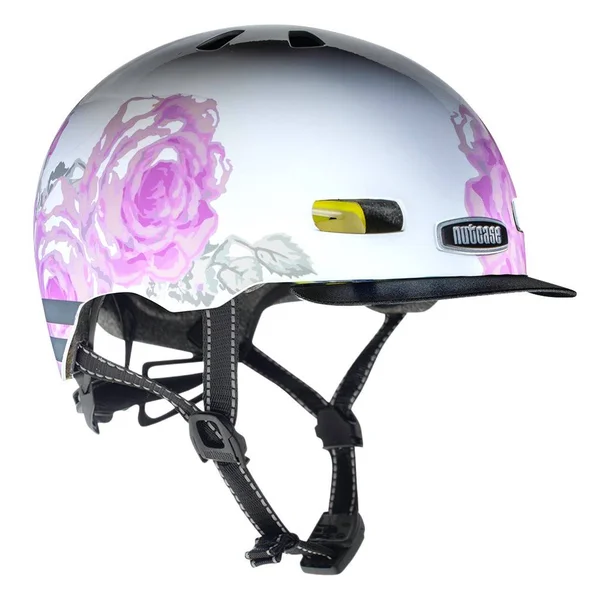 Nutcase Street MIPS Helmet - Delicate Flower Reflective, Medium