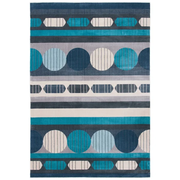 Safavieh Orwell Hayrani Mid-Century Modern Rug - 2&2x22 x 9& Runner - Grey/Aqua