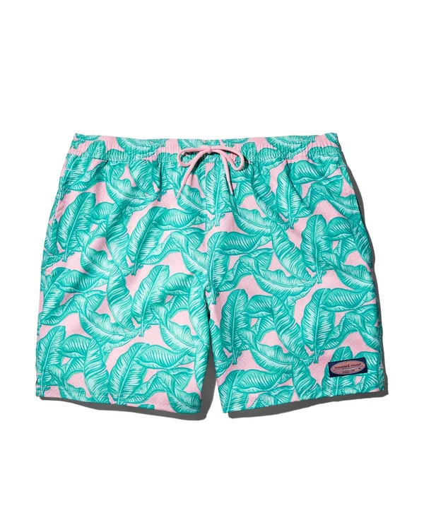Vineyard Vines Men's Printed Chappy Trunks - Swimsuit (Palm Purple) (Size: Large)