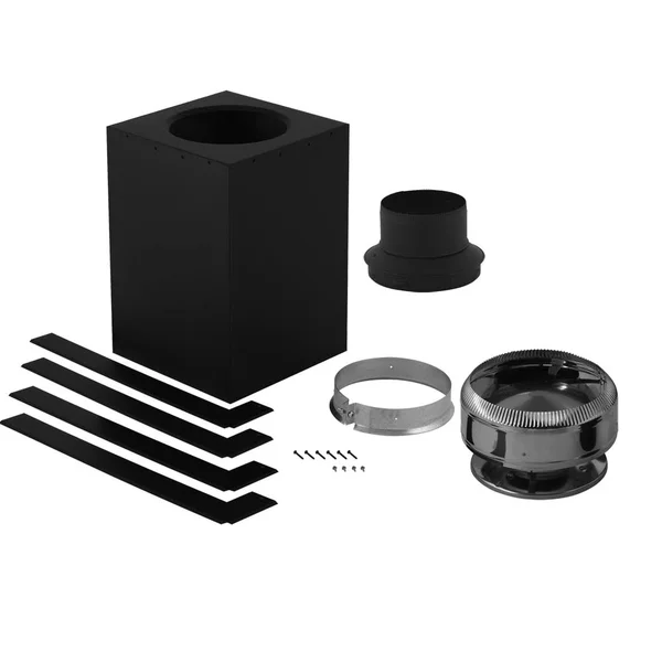Supervent 8-Piece Chimney Pipe Accessory Kit for Ceiling Support