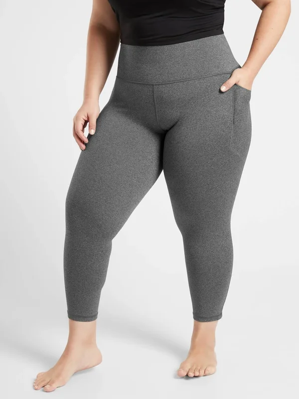 Athleta Women's Salutation Stash Pocket II 7/8 Tight Black Size Xxs