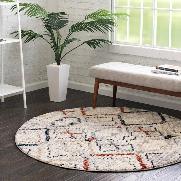 Tucson Multi 3 ft Round Area Rug