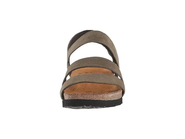 Naot Women's Kayla Sandal - Size: 43, Oily Olive Suede