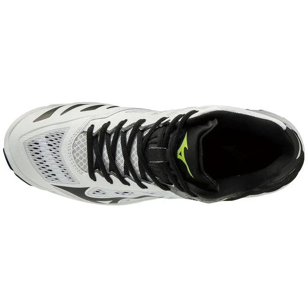 Mizuno Men's Wave Lightning Z5 - Mid - White/Black, 14