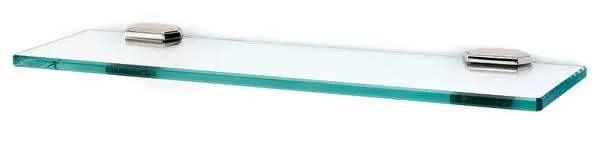Alno Nicole A7750-18-PN 18x22 Glass Shelf with Brackets - Polished Nickel