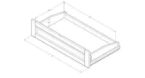 Kodiak Furniture Monterey Full Frame with Storage Drawers-Color:Barbados/Blue - Style:Linen Aqua Mattress
