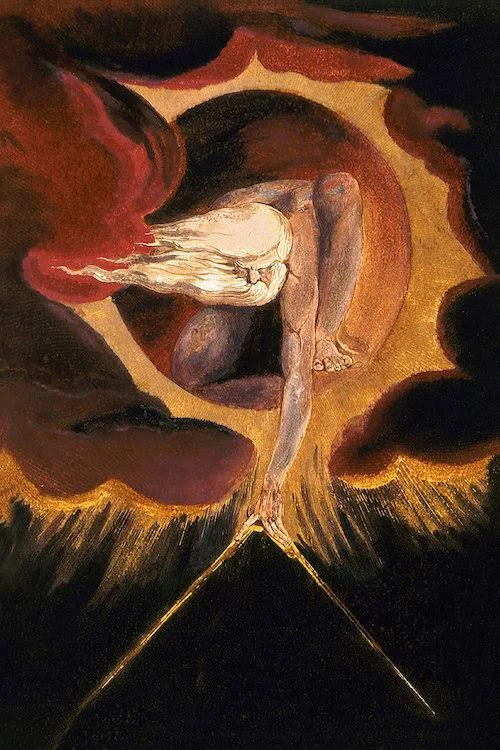 William Blake Canvas Prints - The Ancient of Days (Illustration from Europe A Prophecy Copy B) - 1795
