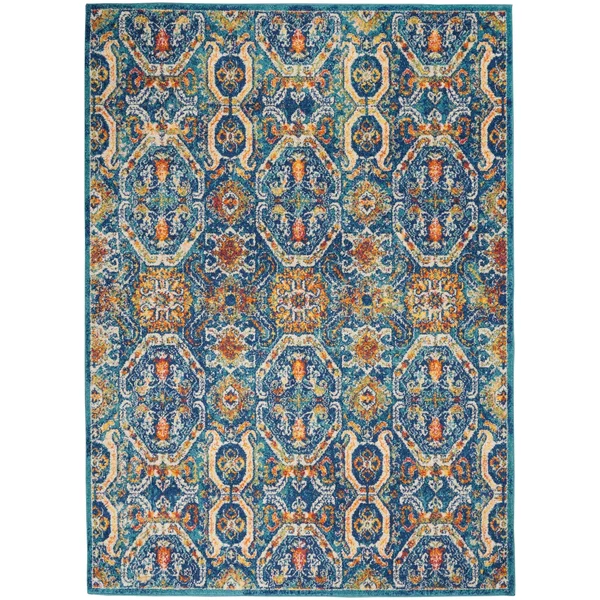 Nourison Allur ALR05 Area Rug - Red Multicolor, 9& x 12&