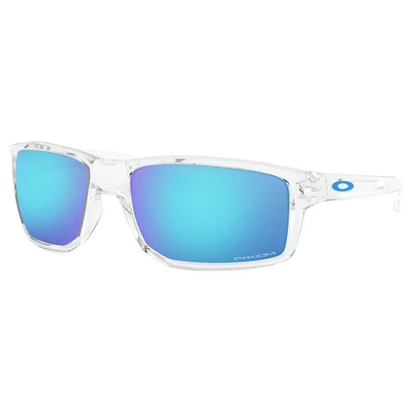 Oakley OO9449 Gibston Sunglasses - 944904 Polished Clear/Prizm Sapphire
