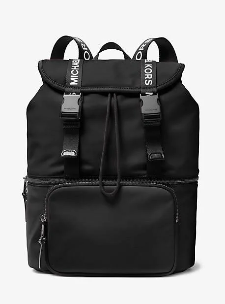 Michael Michael Kors Black The Michael Large Nylon Backpack