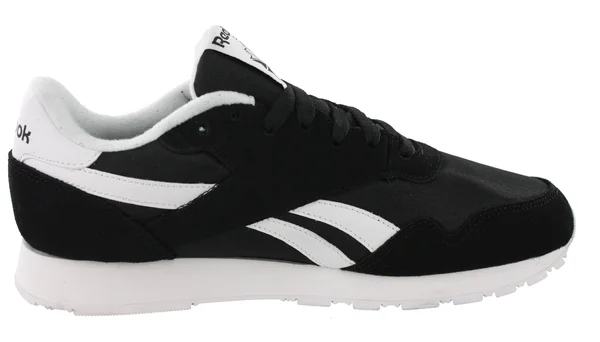 Reebok Men's Royal Nylon Fashion Sneaker Black/White 11