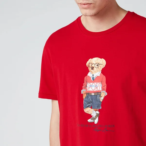 Polo Ralph Lauren Men's Polo Sport Bear T-Shirt - Red - XXL