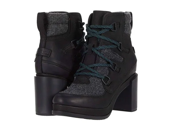 Women's Sorel Blake Waterproof Lace-Up Boot - Size 5 M - Black