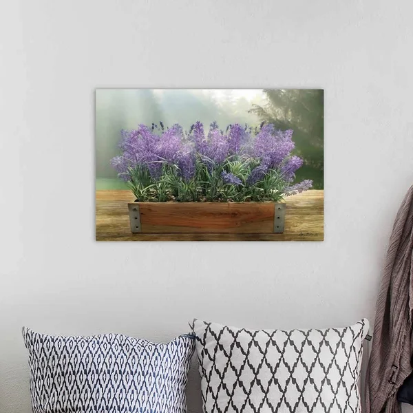 Lavender Planter, Canvas Wall Art, 24x16, Great Big Canvas