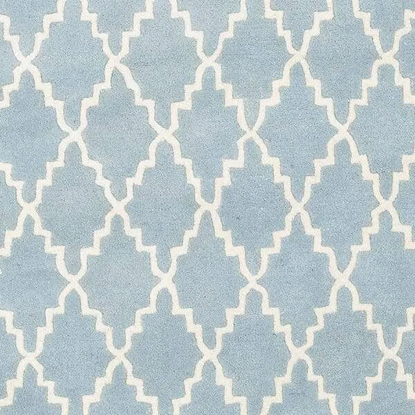 Safavieh 6& x 9& Chatham CHT721B Blue, Ivory Rug