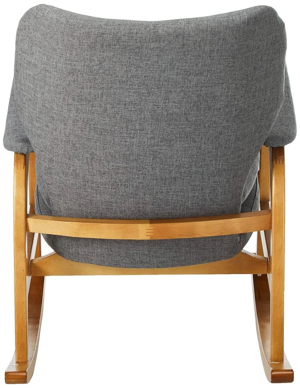Bethany Mid Century Fabric Rocking Chair (Grey)