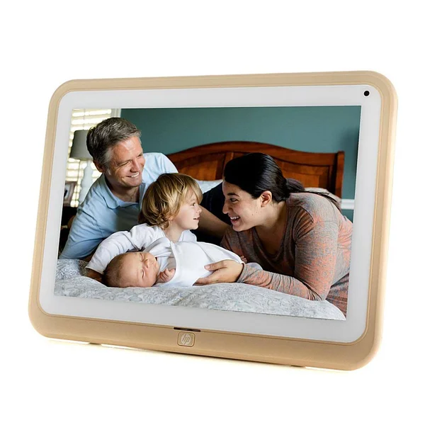 HP 10.1x22 WiFi Digital Photo Frame with HD Display, Beige