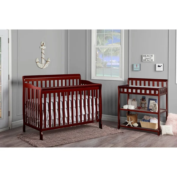 Dream on Me Ashton 5 in 1 Convertible Crib - Cherry