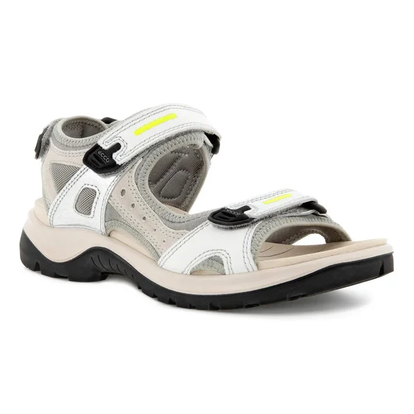 Ecco Offroad Women's Flat Sandal Multicolor, Silver Metallic, 35, M