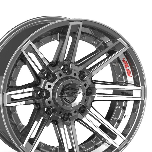 1995 GMC Suburban 4Play Brushed Gunmetal 4P08 Wheel