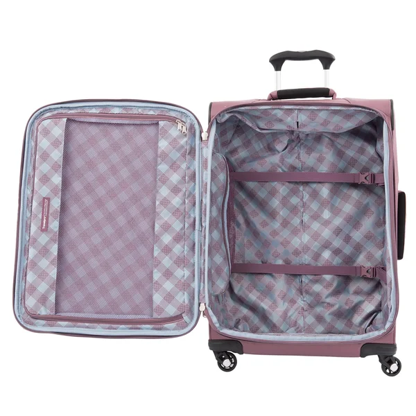 Travelpro Maxlite 5-Softside Expandable Spinner Wheel Luggage, Dusty Rose, 2-Piece Set (21/25)