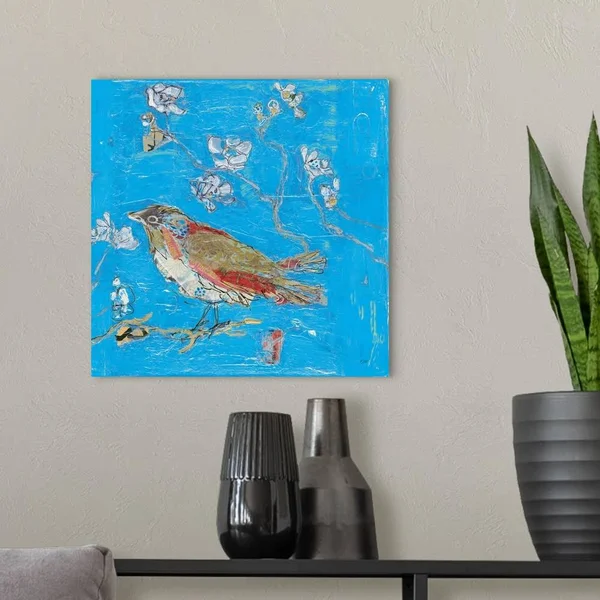 Blue Bird, Canvas Wall Art, 16x16, Great Big Canvas