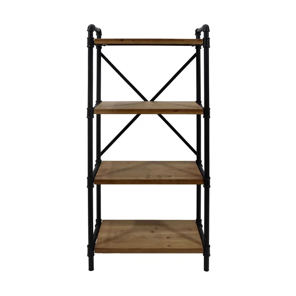 Greenwood Iron Bookcase by Christopher Knight Home - Gray Finish/Pewter