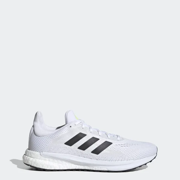 Adidas SolarGlide 3 Shoes - Men's - Cloud White, Signal Green - 11