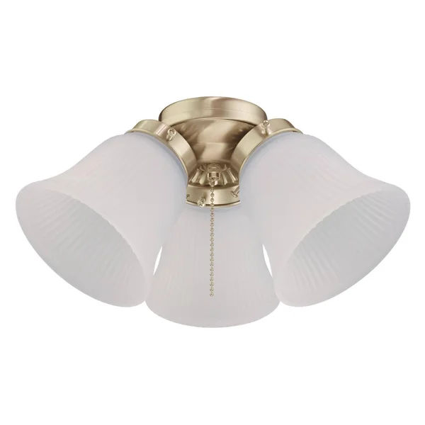 Westinghouse 3-Light LED Cluster Ceiling Fan Light Kit - Polished Brass 7784500