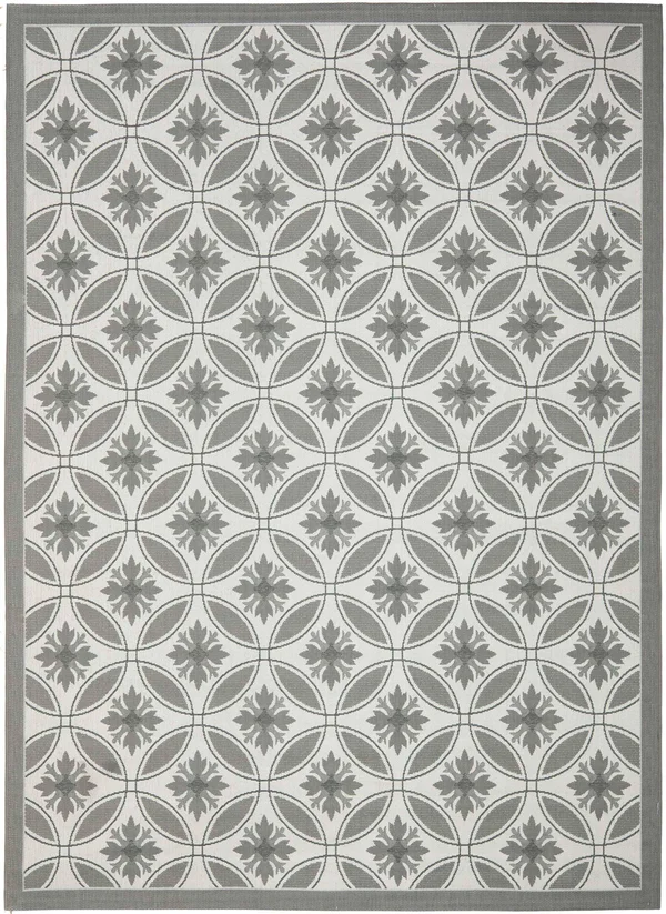 Safavieh Courtyard Area Rug CY7844 Light Grey - Anthracite, 5& 3x22 x 7& 7x22