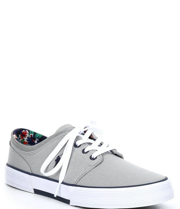 Polo Ralph Lauren Men's Faxon Low Top Sneakers - Soft Grey/Newport